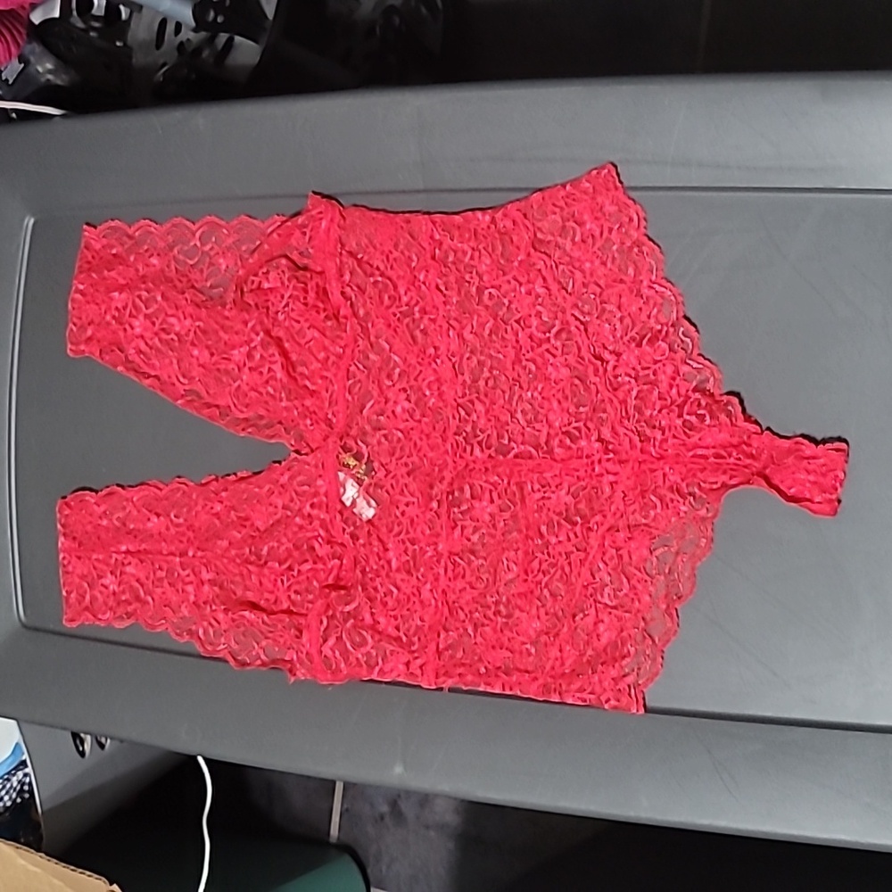 JUST SEXY LINGERIE Deep V Full Lace BodySuit Teddy Nighty Lingerie Size 1XL